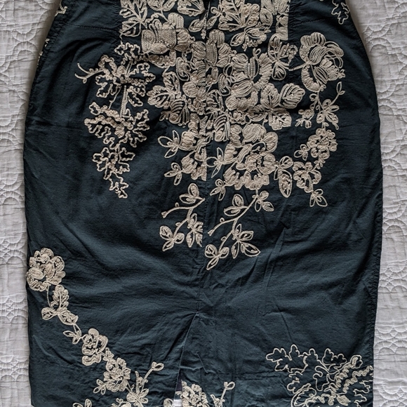 J. Crew Embroidered Pencil Skirt - Picture 4 of 6